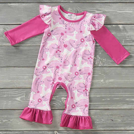 Wanderlust Whitetails - Girl Infant Romper